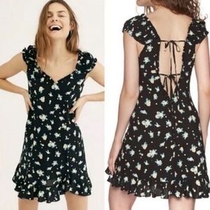 Free People like a lady floral mini dress small